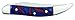 Case WR XX Pocket Knife Patriot Kirinite Small Texas Toothpick Item #11202 - (1010096 SS) - Length Closed: 3 Inches