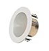 4 Inches Frosted Lens Shower Trim for Line Voltage Recessed Light/Lighting-White Fit Halo/Juno