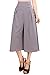 COCOLEGGINGS Womens Loose Solid Color Wide Leg Palazzo Capri Culottes Pants