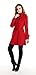 Charex® Women Wool Blends Coat Hooded Double Breasted Trench Coat Slim Long Jacket
