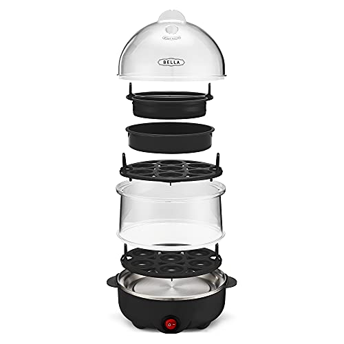 BELLA Rapid Electric Egg Cooker and Poacher with Auto Shut Off for