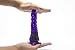 Healthy Vibes Spiral Anal Dildo 6'' Soft Purple Jelly Probe For Men, Women, and Couples Phthalate-Free, Non-Toxic, Suction Cup, Strap On Compatible