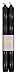 Caspari Straight Taper Dinner Candles in Black - 2 Per Package