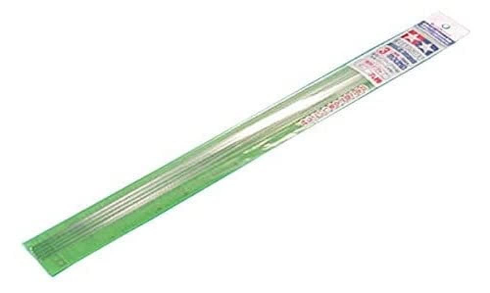 TAMIYA 70159 Round Rod 3 mm Pack of 5 Plastic 400 mm Clear/White