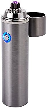 Qinqinsan usb Lighter in Innovative Design, Windproof Revolutionary Flameless Plasma Torch Lighter,USB cable included, Elegant Gift Box
