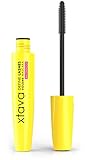 XTAVA Define Lashes Volumizing Waterproof Mascara (Black) - Long-wear Formula with Easy-On Easy-Off Technology (TM) - Fiber Thickening & Lash Lengthening Voluminous Mascara - Smudge, Clump and Flake Resistant - Cruelty Free