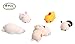 6PCS Mini Squishy Squeeze Stretchy Animal Seals Healing Toys - Soft Kawaii Cute Slow Rising - for Kids Adults Reduce Stress Pressure Press