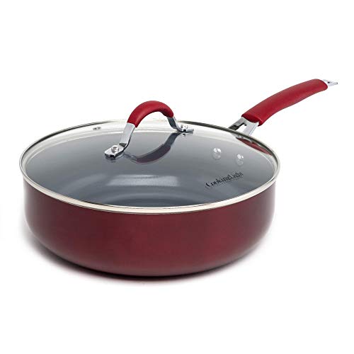Cooking Light Allure NonStick Ceramic Cookware with Silicone Stay Cool