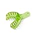 Easyinsmile Generic Perforated Dental Impression Trays ,10 PCS Autoclavable Impression Trays Set Plastic Teeth Holder (Green)