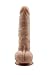 Veiny George 8 Inch Dildo with Stretchable Skin, Realistic Moving Skin Cock with Suction Cup by New York Exotic Novelties (8, Flesh) NYSE0017