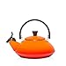 Le Creuset Enamel On Steel Zen Tea Kettle, 1.6 qt., Flame
