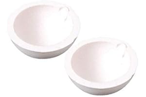 SKYPRO LTKJ 2pcs Crucibles Melting Dishes Ceramic Casting Torch Melt Jewelry Gold-Silver (250g)
