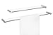 ZACK Towel Rail, Silver