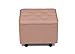 Delta Children Diamond Tufted Gliding Ottoman, Blush