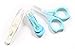 SAMRO Baby Nail Clippers Set with Scissors and Nasal Tweezer in The USA Simple Ergonomic Versatile Unisex Child Toddler Grooming & Healthcare Kit and Shower Gift (Blue)
