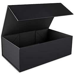 RYDDOY Black Gift Box, 12x6x4'' Gift boxes for