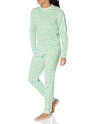Amazon Essentials Men's Knit Pajama Set, Mint Green