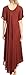Sakkas 1701 - Lilia Embroidered Lace Up Bodice Relaxed Fit Maxi Sun Dress - Brown - OS