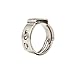 IWISS 10 PCS 1/2-inch PEX Stainless Steel Clamp Cinch Rings Crimp Pinch Fitting Tools-Packed in Waterproof bag