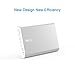 8000mAh Power Bank Portable Charger, iXCC Aluminum High Speed Compact External Battery Pack Charger for iPhone, iPad, Samsung Galaxy and More - Silver