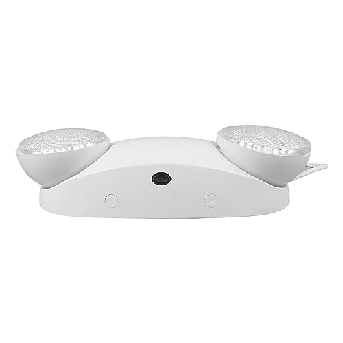 Luz de Emergencia Comercial con 2 Lámparas LED, Accesorio de Iluminación de Emergencia con Batería de 1800 MAh, Enchufe Estadounidense de 85 a 265 V, para Situaciones de