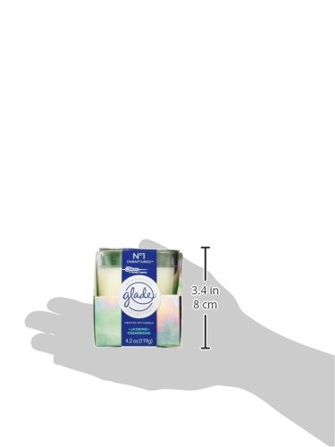 Glade Crafted Soy Candle, Air Freshener, Enraptured, Jasmine Cedarwood, 4.2 oz
