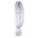 100% Kanekalon 1Pcs/Lot Braiding Hair Extensions Jumbo Braiding Crochet Hair Extensions Synthetic Straight Crochet Braids Hairstyles(Silver#,48inch,57g)