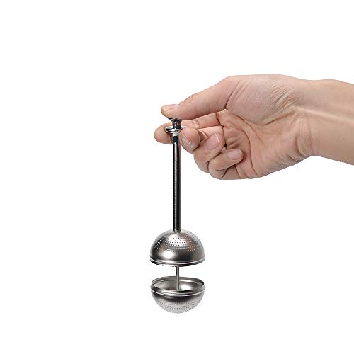 Besego Long-Handle Tea Strainers - 2pcs, Premium Tea Infuser Filter for Loose Leaf Tea, Reusable Tea Interval Diffuser for Teapot