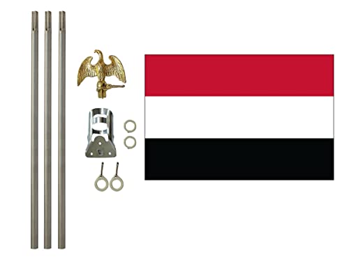 Yemen 3x5 ft Outdoor Flag and Flag Pole