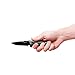 Kershaw Flythrough Pocket Knife (1988); RJ Martin Design; 3-inch 8Cr13MoV Steel, Drop-Point Blade with Black Oxide Coating; Features See-Through Pivot, Frame Lock, KVT Manual Open with Flipper; 3.7oz