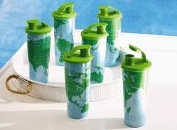 6 Tupperware Eco Tumblers in Various Colors and Designs