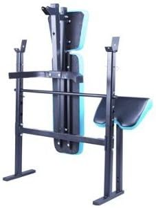 Men's health folding bench & preacher with 50kg weights amazon Clearance