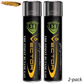 Vector Quintuple Refined Butane Gas Fuel Refill 2 Cans