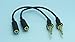 2 GreatValueTech™ Generic Replacement Headphone Wires With 2 Black Cover / Screws for Iphone 4 / 4S LifeProof Cases