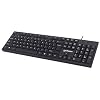 Manhattan Wired Computer Keyboard, Black – Basic Keyboard – with 5ft USB-A Cable, 104-keys, Foldable Stands – Compatible…