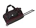 Flx 28in Hybrid Rolling Duffel Bag, Retractable Pull Handle, Split Level Storage, Black