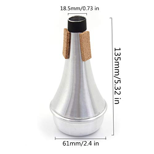 StyleZ Lightweight Aluminum Practice Trumpet Mute Silencer For Jazz Horn Instrusment Accessory - Thumbnail 4