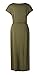 Yidarton Women Ladies Sexy Casual Short Sleeve Beach Party Slit Long Maxi Dress ArmyGreen S