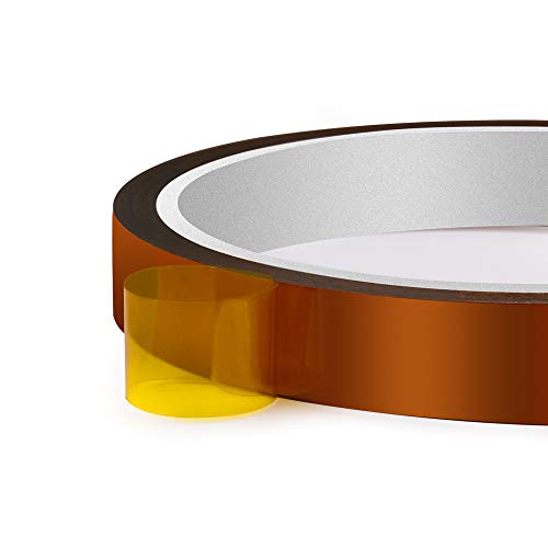 31VdI%2BG dJL High Temp Tape, ELEGOO 4 Pack Polyimide High Temperature Resistant Tape Multi-Sized Value Bundle 1/8’’, 1/4’’, 1/2’’, 1… - Image 4