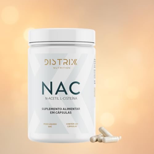 Distrix Nutrition NAC N-Acetilcisteína 600mg 120 Cápsulas - Não Contém Glúten