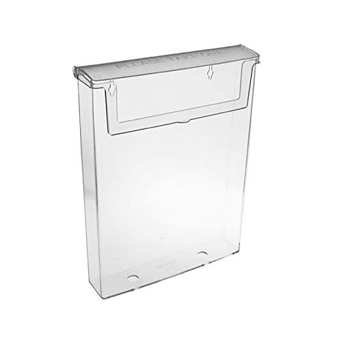 Taymar DIN A5 brochure holder as transparent brochure box with lid, weatherproof (also suitable for outdoor use)