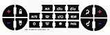 Veepeak AC Button Repair Kit Compatible with Selected GM Vehicles, Climate Control Button Stickers Decals Fits Chevrolet Silverado/Suburban/ Tahoe/Traverse, GMC Sierra/Yukon, etc.