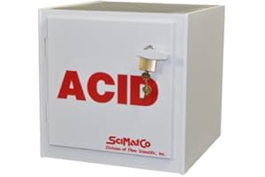 SciMatCo SC5000 Polypropylene Acid Storage Cabinet, 6 X 2.5 L Bottle Capacity
