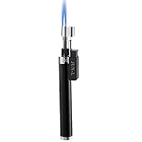 JUN-L Mini Jet Pencil Flame Torch Butane Gas Fuel Welding Soldering Lighter (Black)