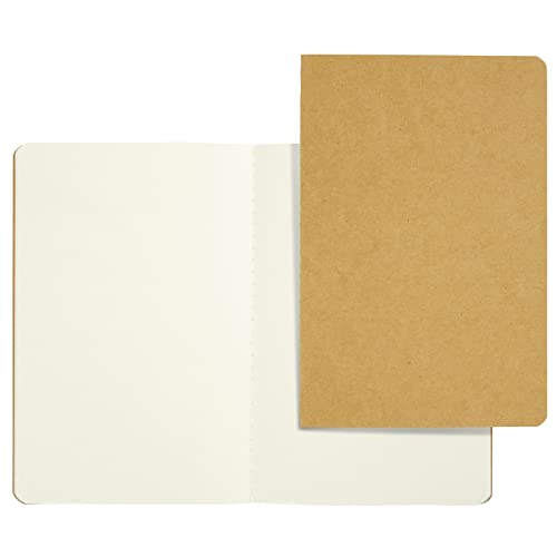 24 Pack A5 Kraft Paper Notebook Bulk, Blank Journals for Craft