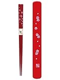 Tanaka Hashiten Chopsticks with Box, 22.5cm, Red