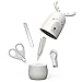 Baby Nail Kit by ARRNEW | 4-in-1 Baby Grooming Kit with Deer Case, Baby Nail Clippers, Scissor, Nail File & Tweezer | Baby Manicure Kit and Pedicure kit for Newborn, Infant & Toddler (Gray)