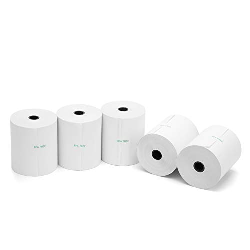 Mionno BPA Free Thermal Paper Rolls, 20 Rolls 3 1/8" x 230' Cash Register and POS Receipt Printers Rolls - Premium Quality Credit Card Machine Receipt Tape with Eco-Friendly Recyclable Core - Thumbnail 3