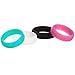ThunderFit Silicone Rings Wedding Bands for Women 5.6mm Wide 2mm Thick - 3/4 Variety Multipack