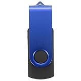 Voberry Voberry 1GB 2GB 4GB 8GB 16GB 32GB 64GB Swivel USB 2.0 Metal Flash Memory Stick Storage Thumb U Disk (1GB , Blue)